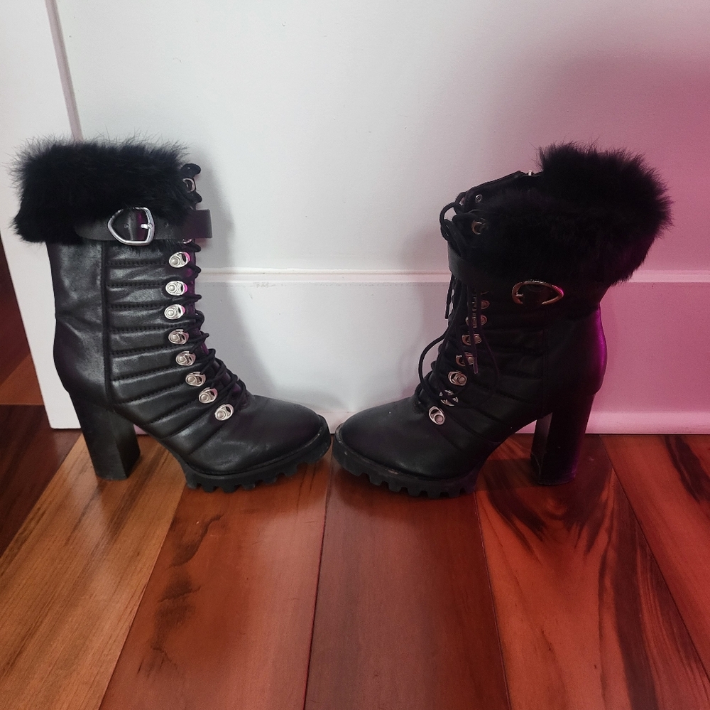 Rudsak Heels Winter Boots ( Fur Inside, Very Warm Even For Canadian's Winters)